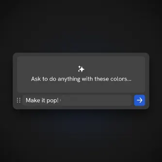ai colour prompt widget: ask to do anything with these colors