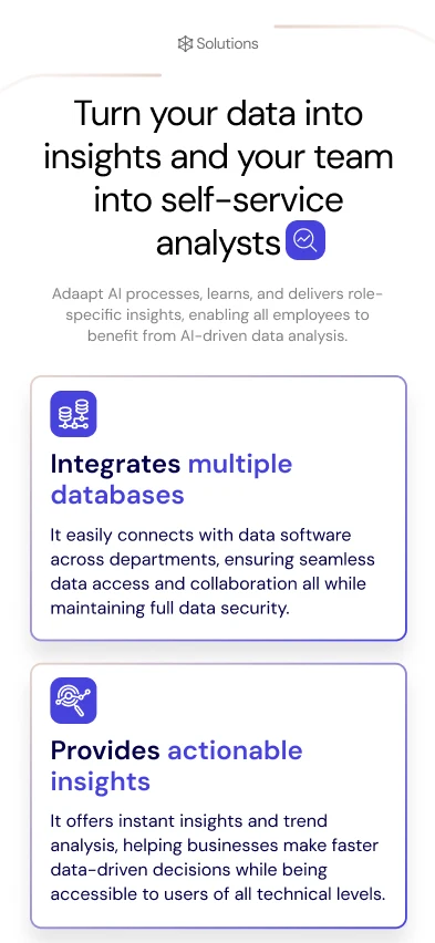 Adaapt website, mobile screen 2