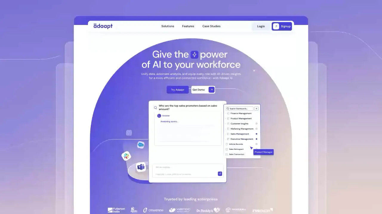 Adaapt AI: website hero