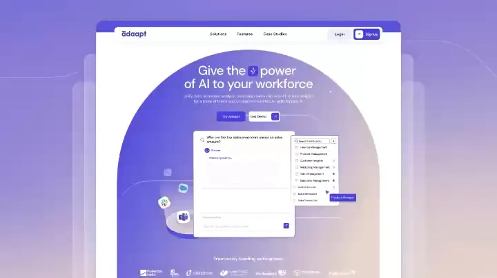 Adaapt AI: website hero