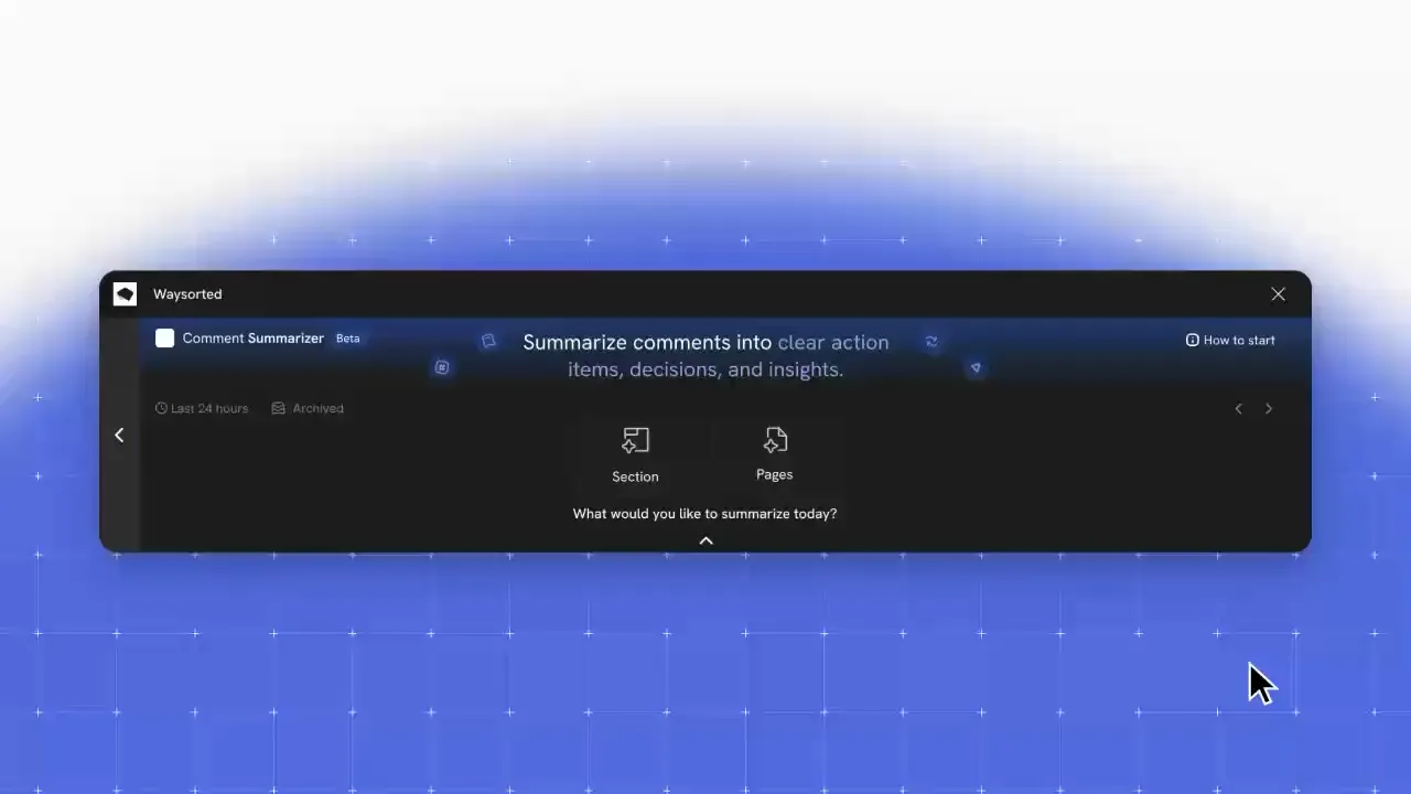 Waysorted: comment summarizer inside Figma